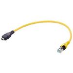 Cable Assembly Round Copper Cable 0.91m 26AWG IX Industrial Type A to RJ-45 8 to 8 POS M-M IDT-IDT
