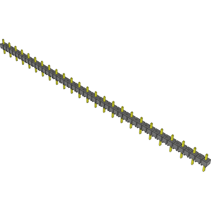 Samtec-TSW-225-05-G-S Connector Headers and PCB Receptacles Conn Unshrouded Header HDR 25 POS 5.08mm Solder ST Top Entry Thru-Hole Bulk