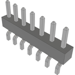 Conn Unshrouded Header HDR 7 POS 2mm Solder RA Side Entry SMD Tube