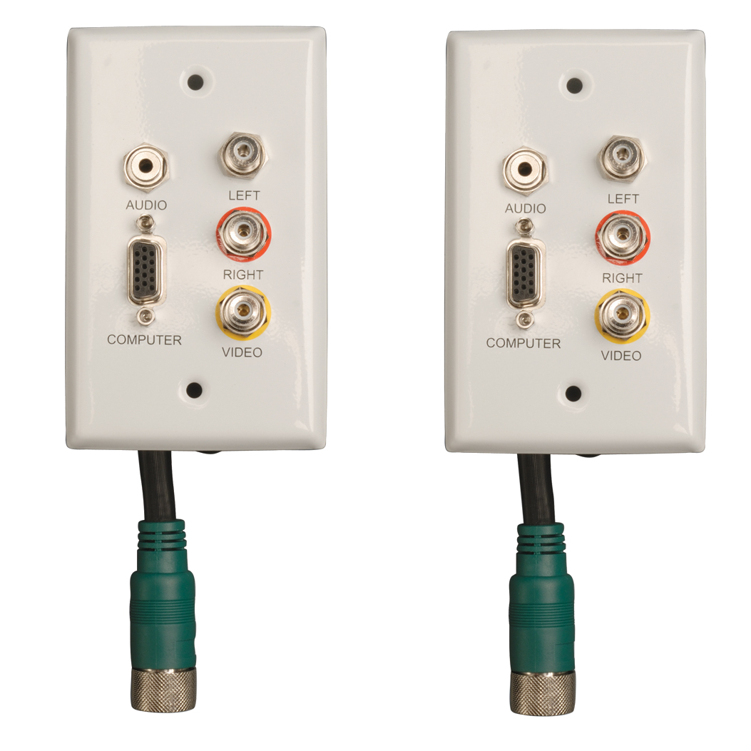 Eaton-EZA-VGACSAF-2 Kit componenti Easy Pull Connector Kit VGA, 3.5mm, RCA Audio, Composite Video