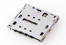 Molex-5050200692 Steckverbinder, Speicherkarte Conn SIM Card SKT 6 POS 1mm Solder RA SMD 0.5A/Contact T/R