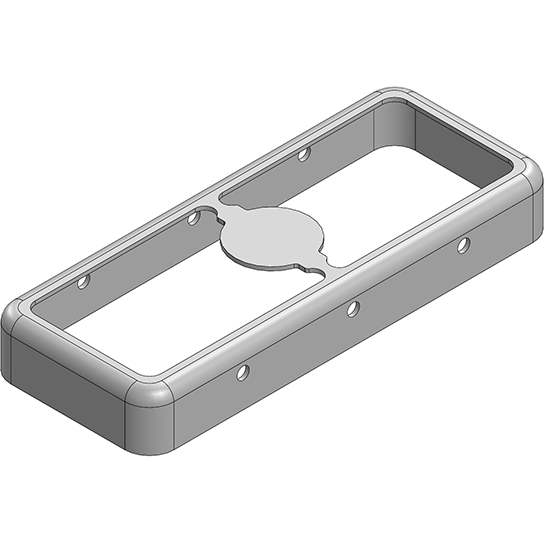 Masach Tech-MS333-10F-NS null 33.3 x 13.3 x 4.4mm Two-piece Drawn-Seamless RF Shield/EMI Shield FRAME (Nickel-Silver)