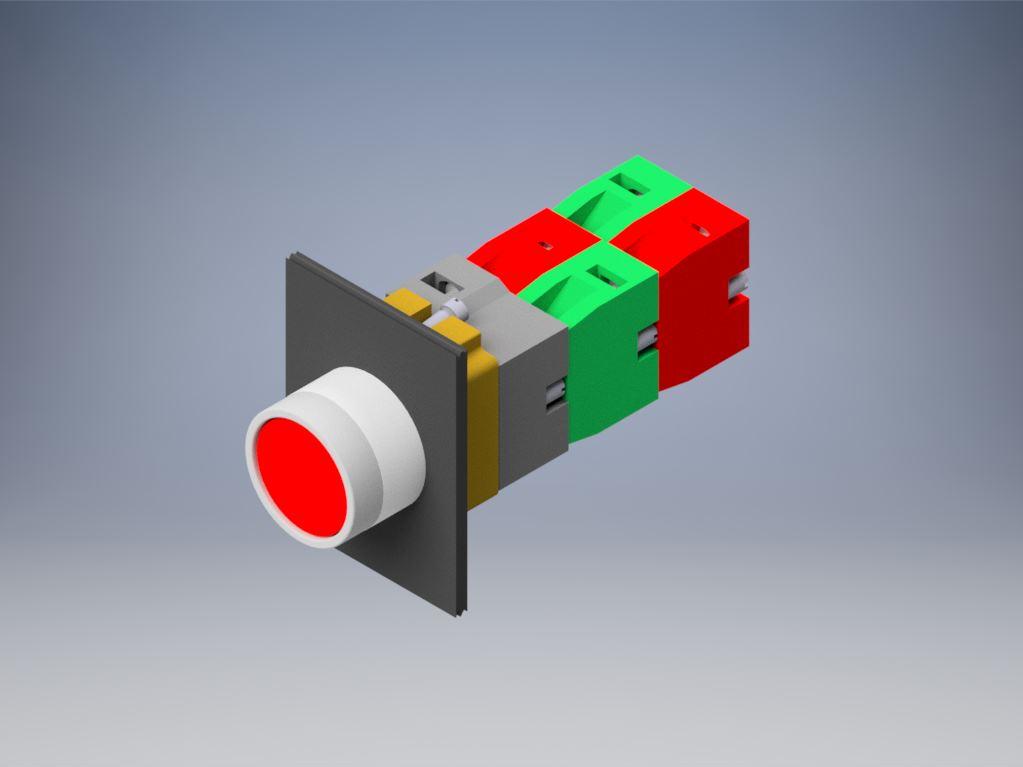Altech Corporation-2ALF3LB-230 Accessori interruttori 22MM LED ILLUMINATED METAL FLUSH OPERATORS