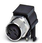 PHOENIX CONTACT-1526169 Sensor Accessories Sensor/actuator flush-type socket, 4-pos., M8, rear/screw mounting with M8 thread, with polarity protection and angled solder connection