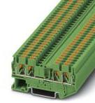 PHOENIX CONTACT-3209582 Bloques terminales del conector Conn Feed-Through Terminal Block 4 POS Push-In Spring DIN Rail 24A