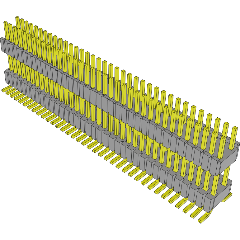 Samtec-HDWM-36-57-S-D-415-SM Steckverbinderleisten und Leiterplattenbuchsen Conn Board Stacker HDR 72 POS 1.27mm Solder ST SMD Tube