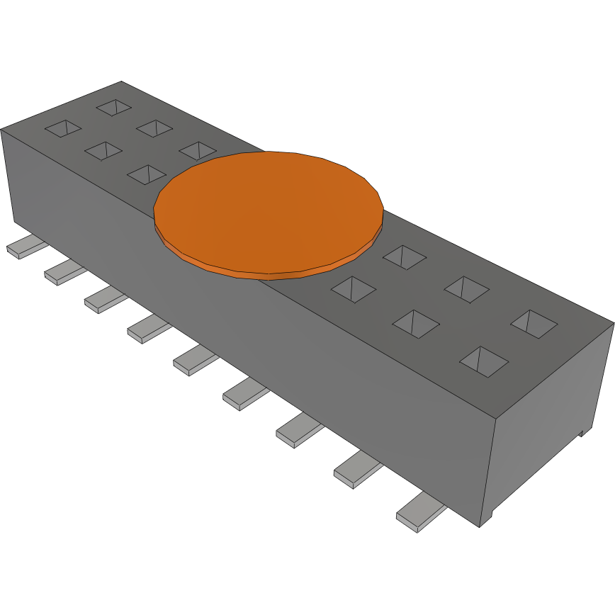 Samtec-CLP-109-02-L-D-A-K Steckverbinderleisten und Leiterplattenbuchsen Conn Socket Strip SKT 18 POS 1.27mm Solder ST Top Entry SMD TIGER CLAW™ Tube