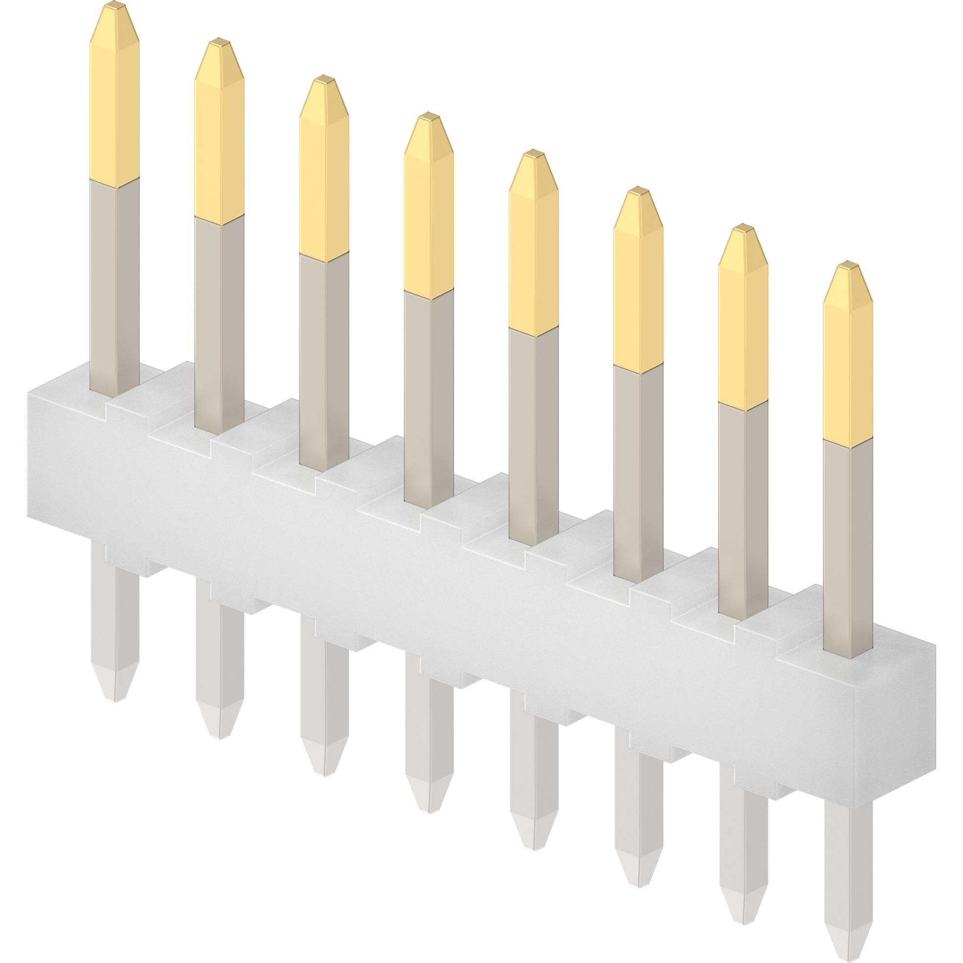 Molex-22-10-2081 Connector Headers and PCB Receptacles Conn Unshrouded Header HDR 8 POS 2.54mm Solder ST Thru-Hole KK Bag