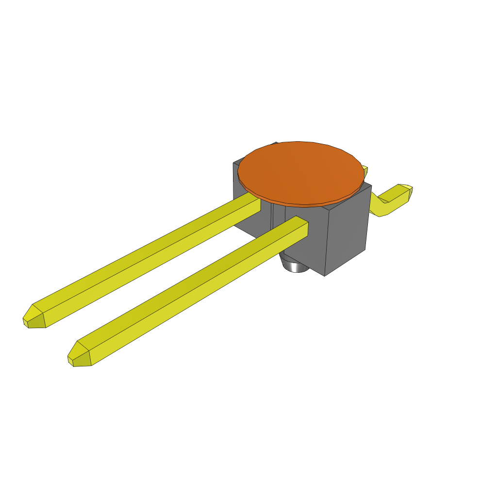 Samtec-TSM-102-03-T-SH-A-K-TR Cabezales del conector y receptáculos PCB Conn Unshrouded Header HDR 2 POS 2.54mm Solder RA Side Entry SMD T/R