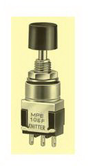 knitter-switch-MPE106F Switch Push Button Switch Push Button Mom ON SPDT Round Plunger 6A 250VAC 30VDC Momentary Panel Mount Solder Lug
