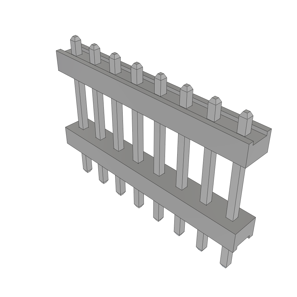Samtec-TW-08-09-T-S-236-110 Steckverbinderleisten und Leiterplattenbuchsen Conn Board Stacker HDR 8 POS 2mm Solder ST Top Entry Thru-Hole Bulk