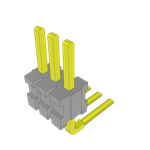 Conn Unshrouded Header HDR 3 POS 1.27mm Solder RA Side Entry Thru-Hole Bulk