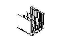 Molex-0754330105 Steckverbinder, Mutterplatine Conn Backplane HDR 60 POS 1.85mm Press Fit ST Thru-Hole GbX® Tube