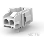 Conn Housing RCP 2 POS 6.35mm Crimp ST Panel Mount White Package