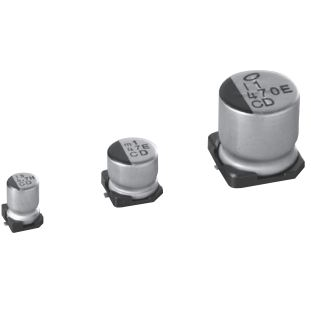 Nichicon-UCD2A680MNJ1MS Kondensator, Aluminium Cap Aluminum Lytic 68uF 100V 20% (12.5 X 13.5mm) SMD 0.5A 5000h 105°C Tape Automotive AEC-Q200