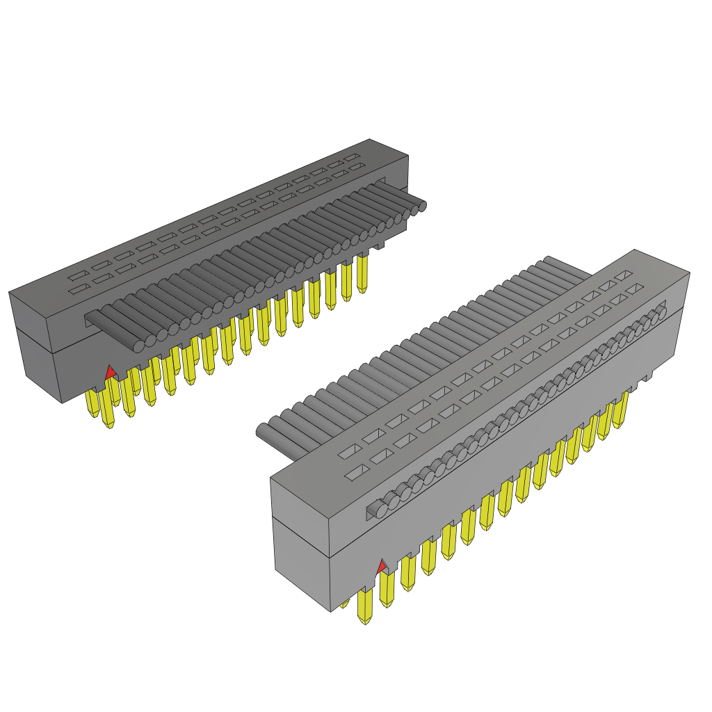 Samtec-FFMD-15-D-26.50-01 Cable Assembly 0.67m 30AWG 0.64mm 30 to 30 POS IDC Connector to IDC Connector M-M TIGER EYE™ Clamshell