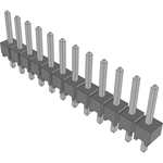 Conn Unshrouded Header HDR 12 POS 2.54mm Solder ST Top Entry Thru-Hole Bulk