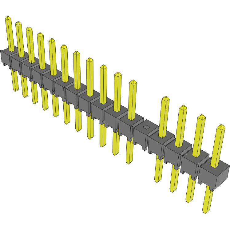 Samtec-TSW-116-08-L-S-005 Steckverbinderleisten und Leiterplattenbuchsen Conn Unshrouded Header HDR 16 POS 2.54mm Solder ST Top Entry Thru-Hole Bulk