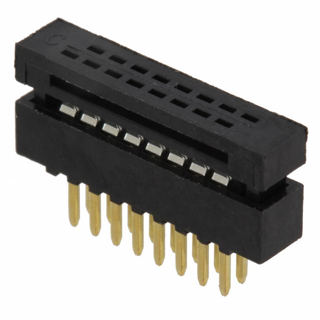 CnC Tech, LLC-3240-16-00 Cabezales del conector y receptáculos PCB Conn IDC Connector SKT 16 POS 0.63mm IDT RA Thru-Hole