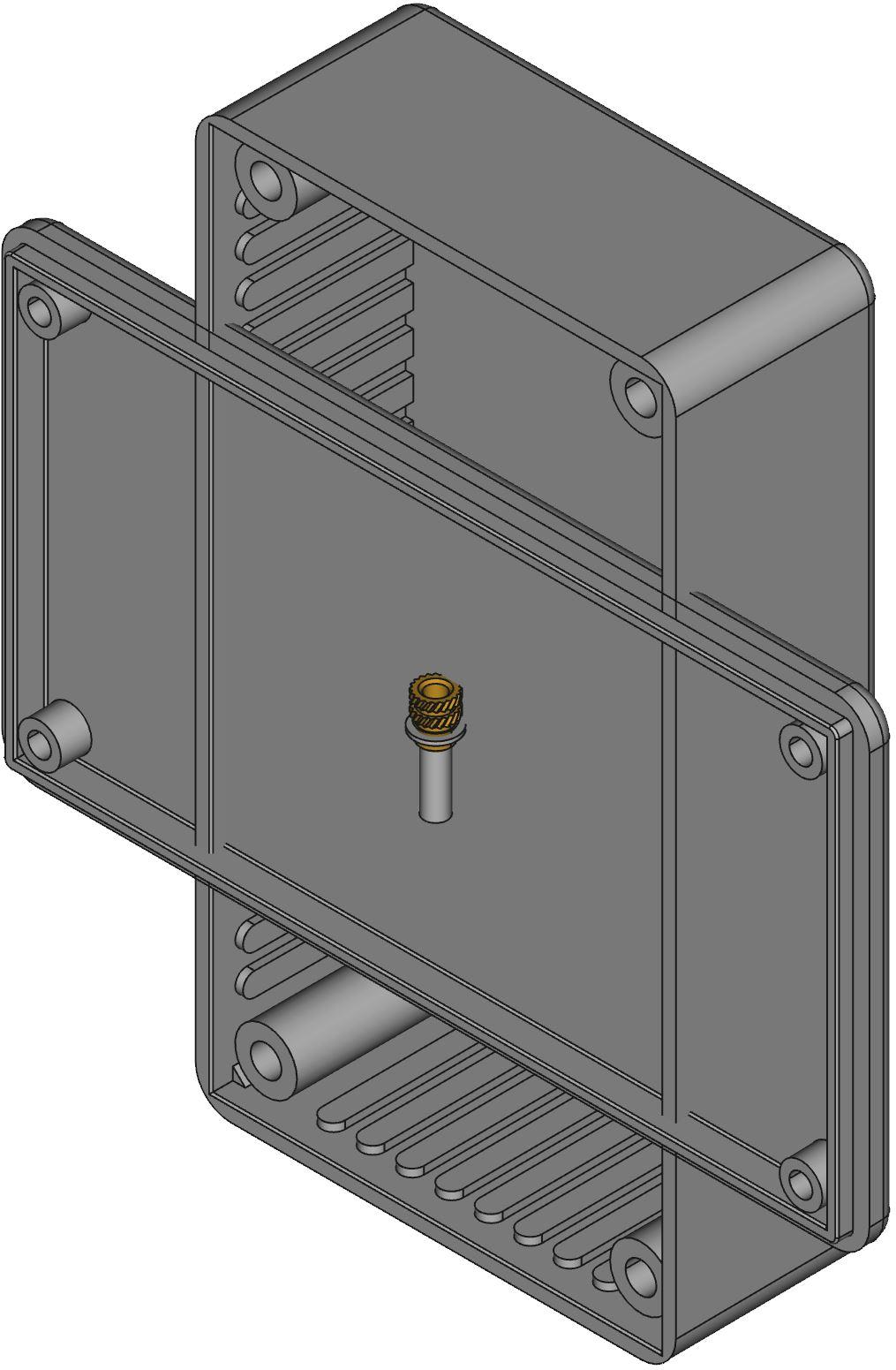 Hammond Manufacturing-1591BBK Boîtes, boîtiers et supports Black Acrylonitrile Butadiene Styrene Wall Mount General Purpose Enclosure