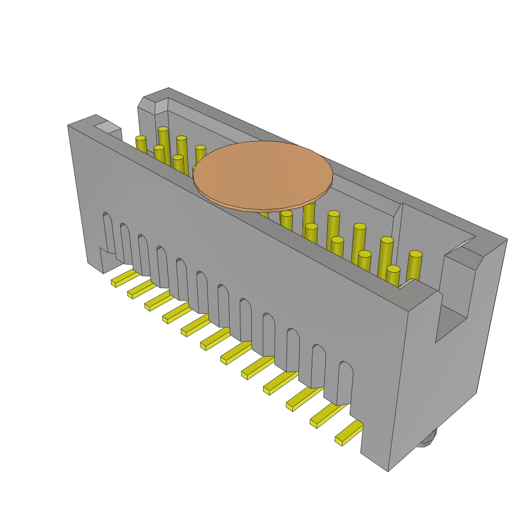 Samtec-TFC-112-12-L-D-A-K Steckverbinderleisten und Leiterplattenbuchsen Conn Shrouded Header HDR 24 POS 1.27mm Solder ST SMD Tube