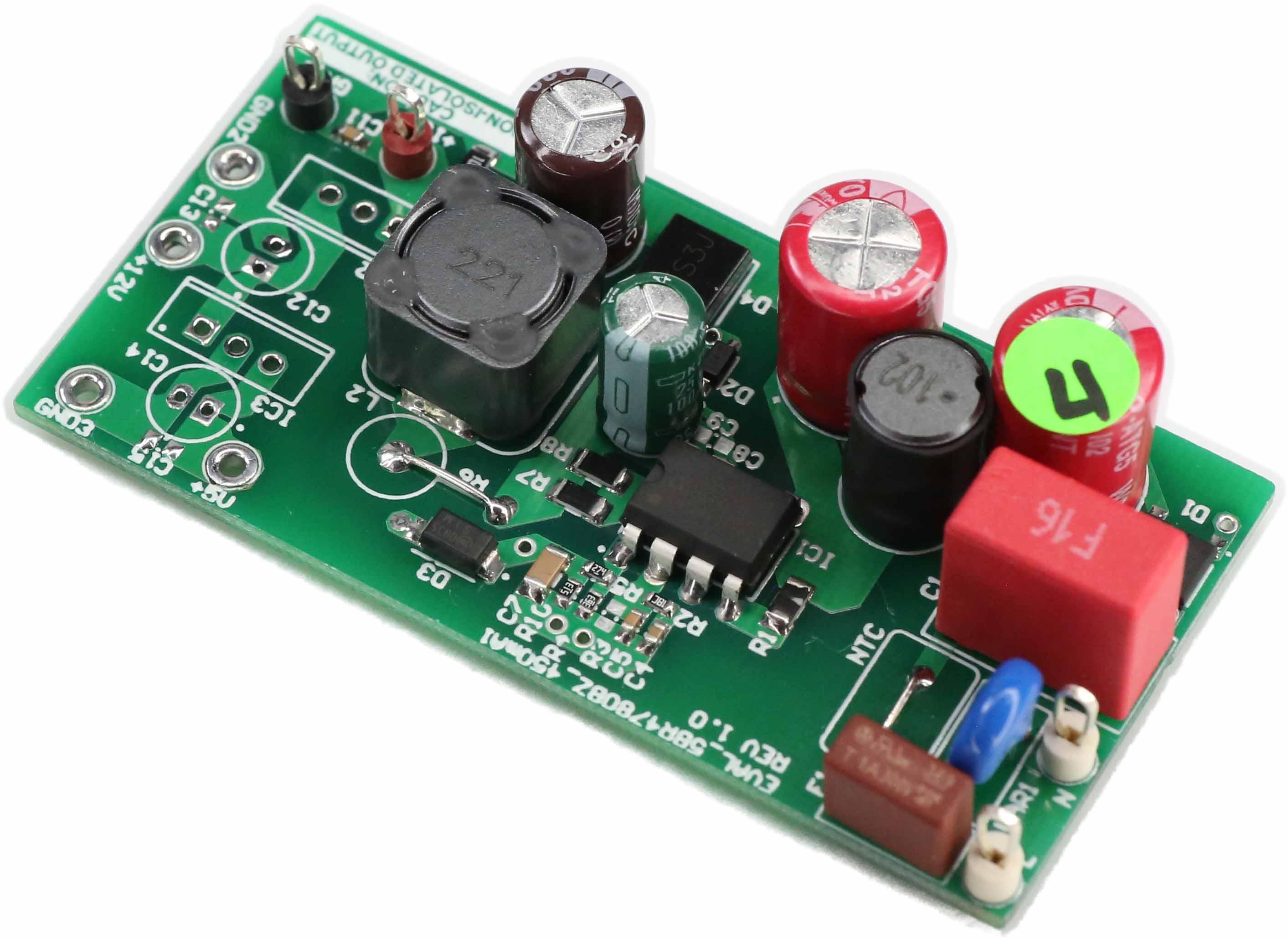Infineon Technologies AG-EVAL5BR4780BZ450MA1TOBO1 Kit e schede di sviluppo gestione della potenza ICE5BR4780BZ AC to DC Switching Converter 15V Output Evaluation Board