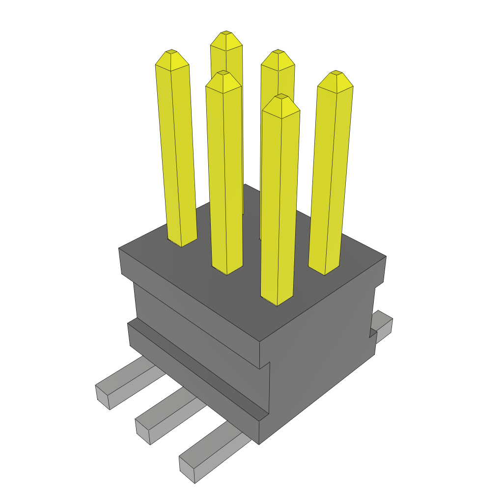 Samtec-FTSH-103-04-F-DV-A Steckverbinderleisten und Leiterplattenbuchsen Conn Unshrouded Header HDR 6 POS 1.27mm Solder ST Top Entry SMD TIGER CLAW™ Bulk