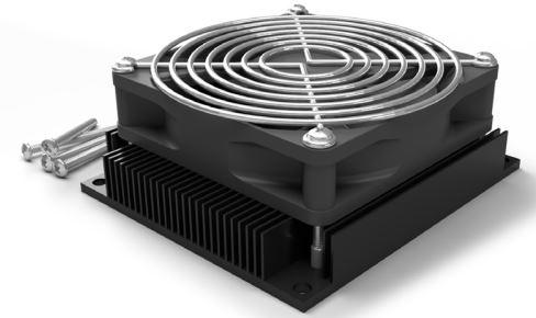 Advanced Thermal Solutions-ATS-NVA-3275-C4-R0 Disipador de calor Heat Sink Passive Jetson AGX Xavier/Jetson Orin Straight Screw Mount Aluminum 6063 0.21°C/W Black Anodized