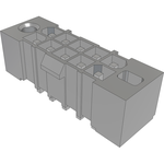 Conn Wire to Board HDR 10Power POS 4.19mm Solder ST Top Entry Thru-Hole Power Mate® Tube