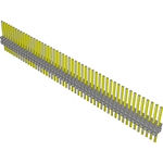 Conn Unshrouded Header HDR 50 POS 1.27mm Solder ST Top Entry Thru-Hole Tube