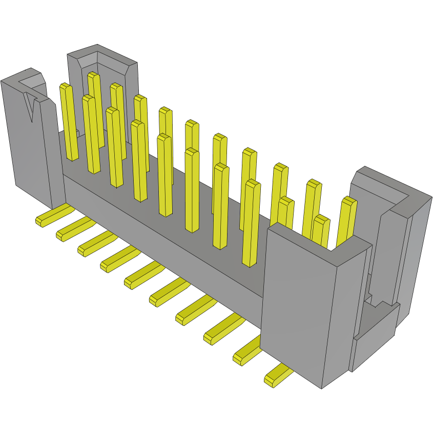 Samtec-TSSH-110-01-T-DV-LC Steckverbinderleisten und Leiterplattenbuchsen Conn Shrouded Header (3 Sides) HDR 20 POS 2.54mm Solder ST SMD Tube