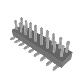 Conn Unshrouded Header HDR 18 POS 2mm Solder ST Top Entry SMD Tube