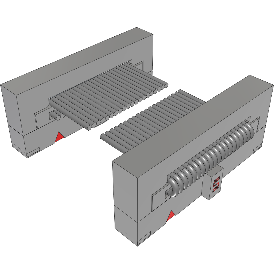 Samtec-FFSD-10-D-19.50-01-N-SR Flachband Kabelbaugruppen Cable Assembly 0.495m 30AWG 1.27mm 20 to 20 POS IDC Connector to IDC Connector F-F TIGER EYE™ Bulk