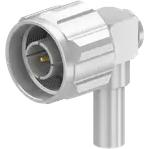 HUBER+SUHNER-22642846 Raccordement FR Conn Type N 0Hz to 11GHz 50Ohm Solder RA Cable Mount PL Gold Over Nickel Single