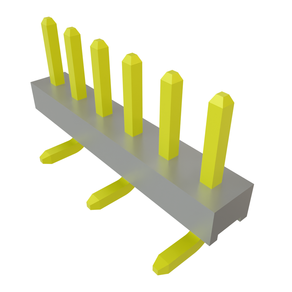 Samtec-TMM-106-01-G-S-SM Steckverbinderleisten und Leiterplattenbuchsen Conn Unshrouded Header HDR 6 POS 2mm Solder ST Top Entry SMD Tube