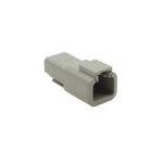Conn Rectangular PIN 2 POS Crimp ST Cable Mount