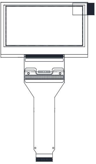 Vishay-OLED-128Y064F-WPP3N00000 OLED-Module 128x64Pixels White OLED Display Tab Display Serial/I2C Interface 3V 22-Pin
