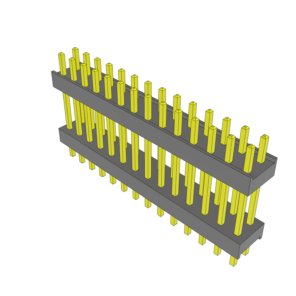 Samtec-ZW-14-09-T-D-495-118 Steckverbinderleisten und Leiterplattenbuchsen Conn Board Stacker HDR 28 POS 2.54mm Solder ST Top Entry Thru-Hole Bulk