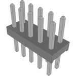 Conn Unshrouded Header HDR 10 POS 2mm Solder ST Top Entry Thru-Hole Bulk