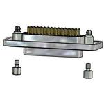 Conn D-Sub F 44 POS Solder ST Thru-Hole 44 Terminal 1 Port