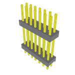 Conn Board Stacker HDR 14 POS 2.54mm Solder ST Top Entry Thru-Hole Bulk