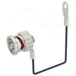 Connector Accessories Cap and Cord Brass Black Chromate Over Nickel