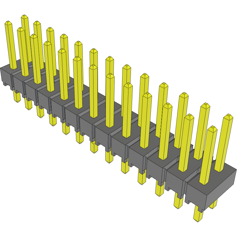 Samtec-TSW-113-24-S-D-LL Steckverbinderleisten und Leiterplattenbuchsen Conn Unshrouded Header HDR 26 POS 2.54mm Solder ST Top Entry Thru-Hole Bulk