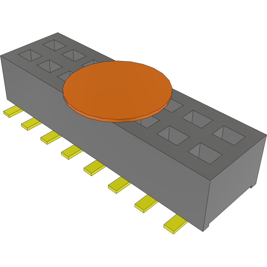 Samtec-CLP-108-02-G-D-BE-K Steckverbinderleisten und Leiterplattenbuchsen Conn Socket Strip SKT 16 POS 1.27mm Solder ST Bottom Entry SMD TIGER CLAW™ Tube