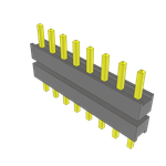 Conn Board Stacker HDR 8 POS 2.54mm Solder ST Thru-Hole Bulk