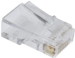 Assmann WSW components, Inc-A-MO 8/8-SF Connector Telephone and Telecom Conn Modular Plug PL 8 POS Crimp ST Cable Mount 8 Terminal 1 Port