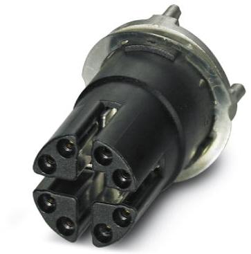PHOENIX CONTACT-1413446 Steckverbinder, rund Cat6A Flush-Type Socket, Ethernet, 8-pos., Rear Mounting, with Straight Solder Connection