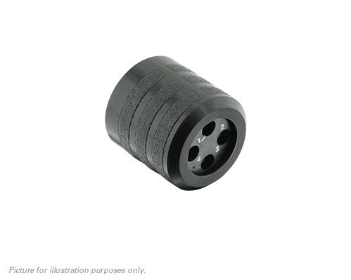 SOURIAU-CL111101 Connector Accessories Connector Accessories Nut Straight Thermoplastic Black
