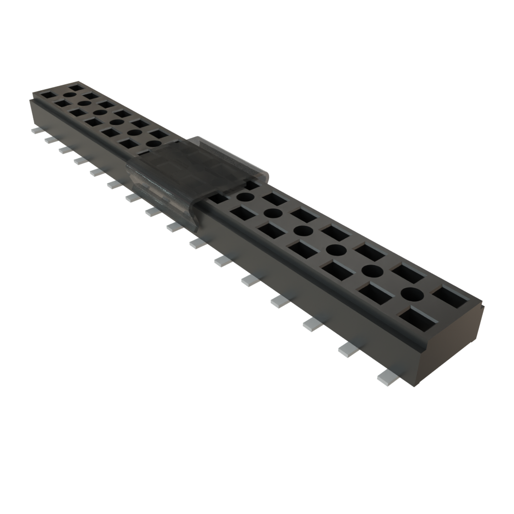 Samtec-CLT-116-02-F-D-BE-A-P-TR Cabezales del conector y receptáculos PCB Conn Socket Strip SKT 32 POS 2mm Solder ST Bottom Entry SMD TIGER CLAW™ T/R