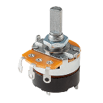 Res Carbon Film POT 1M Ohm 20% 0.5W(1/2W) 1(Elec)/1(Mech)Turns 6mm (24 X 30.5 X 45.2mm) Pin Thru-Hole